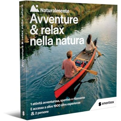 Smartbox Cofanetto Regalo per Uomo o Donna Avventure & Relax nella Natura Idee Regalo Originale 1 attività Sportiva o Rilassante per 2 Persone Smartbox Cofanetto Regalo per Uomo o Donna Avventure & Relax nella Natura Idee Regalo Originale 1 attività Sportiva o Rilassante per 2 Persone