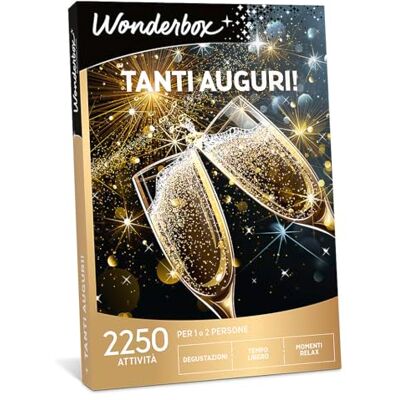 WONDERBOX Cofanetto Regalo Tanti Auguri! per 1 o 2 Persone WONDERBOX Cofanetto Regalo Tanti Auguri! per 1 o 2 Persone
