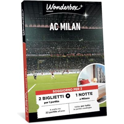 WONDERBOX Connect Cofanetto Regalo AC Milan Soggiorno 2 Persone WONDERBOX Connect Cofanetto Regalo AC Milan Soggiorno 2 Persone