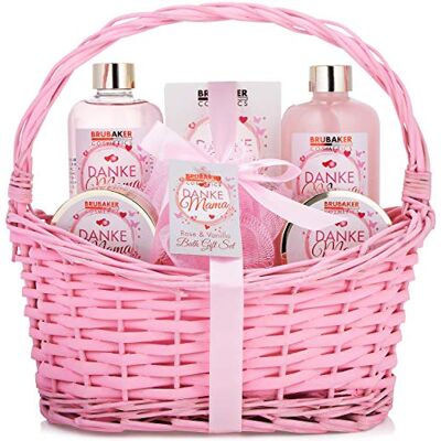 Brubaker Cosmetics Grazie Mamma Set da Bagno e Doccia Profumo Vaniglia Rosa Confezione Regalo 7 Pezzi in Cestino Rosa Brubaker Cosmetics Grazie Mamma Set da Bagno e Doccia Profumo Vaniglia Rosa Confezione Regalo 7 Pezzi in Cestino Rosa