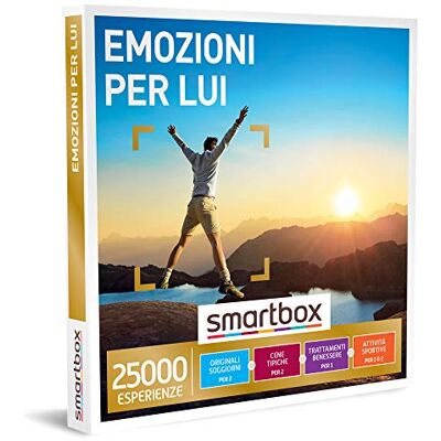 Smartbox Cofanetto Regalo zioni per Lui Idea Regalo per Lui Soggiorni, cene, Pause Relax o attività Sportive per 1 o 2 Persone Smartbox Cofanetto Regalo zioni per Lui Idea Regalo per Lui Soggiorni, cene, Pause Relax o attività Sportive per 1 o 2 Persone