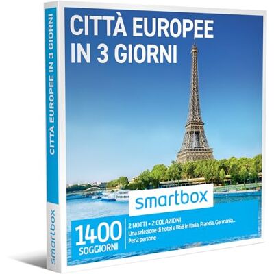 SMARTBOX - Città europee in 3 giorni - 2 notti con colazione - Gift box SMARTBOX - Città europee in 3 giorni - 2 notti con colazione - Gift box