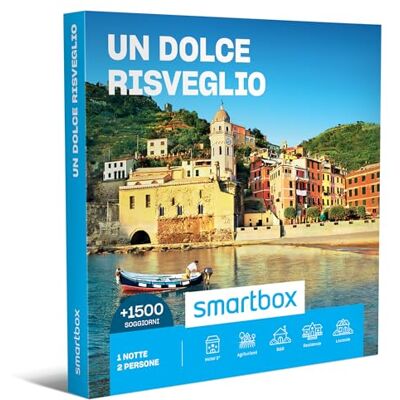 Smartbox Cofanetto Regalo per Uomo o Donna Un Dolce risveglio Idee Regalo Originale 1 Notte per 2 Persone Smartbox Cofanetto Regalo per Uomo o Donna Un Dolce risveglio Idee Regalo Originale 1 Notte per 2 Persone