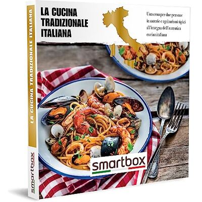 Smartbox Cofanetto Regalo La Cucina Tradizionale Italiana Idea Regalo Originale 1 Cena per 2 Persone all'insegna della Cucina Tradizionale Italiana Smartbox Cofanetto Regalo La Cucina Tradizionale Italiana Idea Regalo Originale 1 Cena per 2 Persone all'insegna della Cucina Tradizionale Italiana