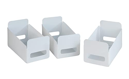 Wenko Organizzatori 3 pezzi Set portaoggetti comprendente 3 pezzi, Polipropilene, 15 x 18 x 30 cm, Bianco
