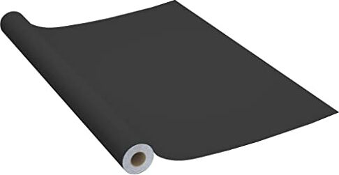 vidaXL Pellicola Autoadesiva per Mobili Nera 500x90 cm in PVC