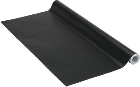 Venilia Pellicole opache in Tinta Unita Nero, Adesivo, Decorativo, Foglio Autoadesivo, PVC, Senza ftalati, 45 cm x 2 m, Spessore 0,16mm,