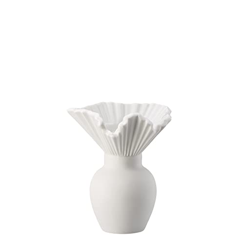 Rosenthal Falda Vaso bianco opaco, 10 cm