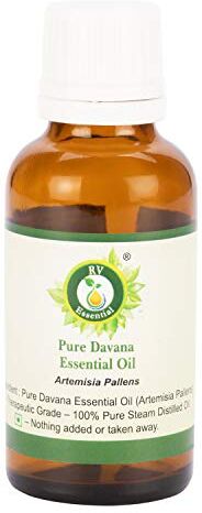 R V Essential Olio essenziale Davana puro- 15ml (0.507oz) Artemisia Pallens (100% Puro e Naturale Steam Distilled) Pure Davana Essential Oil