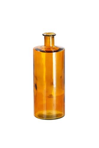 Gilde Grande vaso decorativo XL in vetro reyceltem – Vaso in vetro Arturo – decorazione soggiorno colore arancione-giallo – altezza 75 cm
