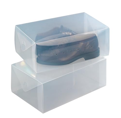 Wenko Scatola riponimento per scarpe set 2 pezzi set 2 pezzi, Polipropilene, 34 x 13 x 21 cm, Trasparente
