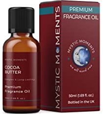 Mystic Moments Olio di fragranza di burro di cacao 50 ml perfetto per saponi, candele, bombe da bagno, bruciatori di olio, diffusori e articoli per la cura della pelle e dei capelli