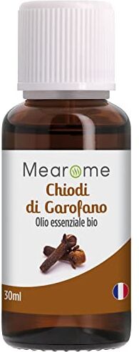 Plastimea Olio Essenziale di Chiodi di Garofano Mearome   100% Puro   Aromaterapia e Diffusori   Afte e Dolori Dentali   Digestione   Certificato OEBBD, OECT e Agricoltura Biologica