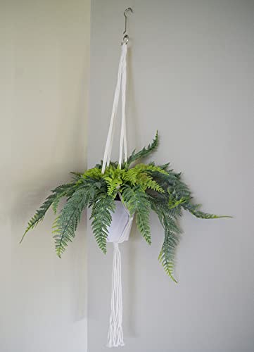 Leaf Pianta artificiale di felce con vaso