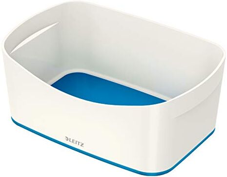 Leitz MyBox WOW Contenitore Organizer S, per Archiviare Accessori per Ufficio e Casa, Bianco e Blu,