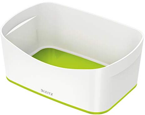 Leitz MyBox WOW Contenitore Organizer S, per Archiviare Accessori per Ufficio e Casa, Bianco e Verde,