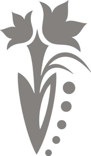 INDIGOS UG Graz Design f293-Adesivo da Parete, Motivo: pianta Tribale con Fiori e Cerchi, Vinile, Decorazioni in Vetro, 160 x 93 x 1 cm