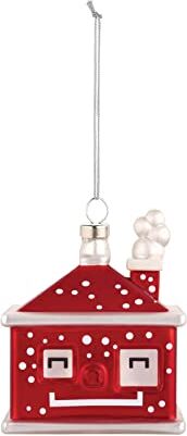 Alessi Decorazione Natalizia in Vetro soffiato Decorata a Mano, Multicolore, 7.5 cm x 5.5 cm x 5 cm