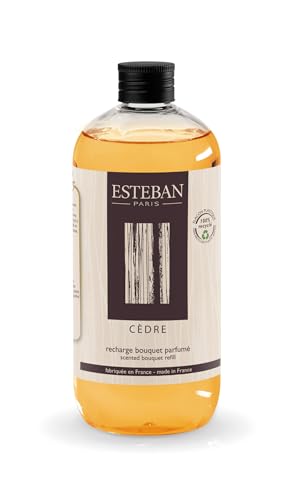 ESTEBAN PARIS Ricarica di profumo 500ml CEDRO per bouquet e diffusore in ceramica CED-136