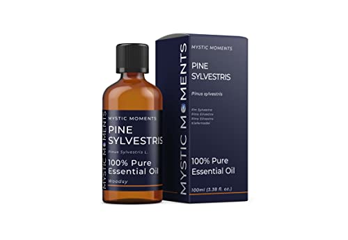 Mystic Moments Olio essenziale di pino sylvestris 100 ml olio puro e naturale per diffusori, aromaterapia e massaggio miscele senza OGM vegano