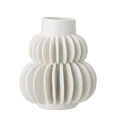 Bloomingville Vaso, bianco, ceramica