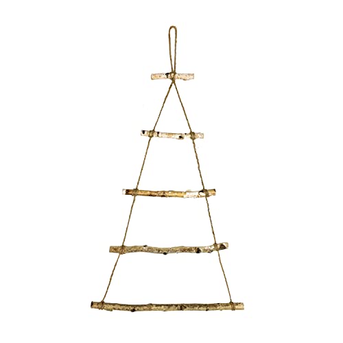 Unique ® Albero di Natale in legno, decorazione da parete, per il fai da te, calendario dell'Avvento, Natale, Avvento (naturale, 60 cm)