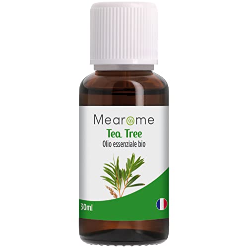 Plastimea Olio Essenziale di Tea Tree • 100% Puro, Naturale e Vegano • Olio Essenziale per Aromaterapia, per Massaggi, per Diffusori • Certificato OEBBD, OECT e Agricoltura Biologica • 30 Ml Mearome