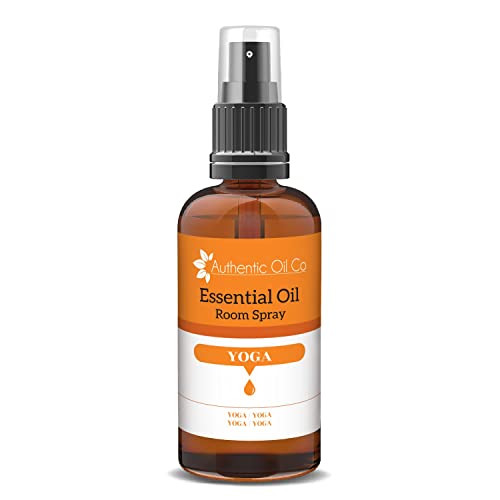 Authentic Oil Co Yoga Essential Oil, spray profumato per ambienti, deodorante con oli essenziali naturali, 100 ml