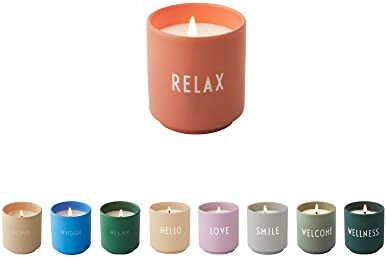 Design Letters Candele Profumate   Candle Regalo Per Le Donne   Aromaterapia Candle con fiori freschi e agrumi calmo   Portacandele in porcellana   Candele In Barattolo Di Cera Di  Compleanno Candela