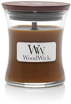 Woodwick Candela in barattolo di vetro, 85 g