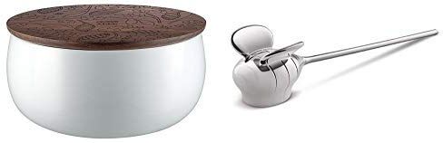 Alessi The Five Season MW62L 2 W, Candela Profumata a Base Vegetale, Formato Grande, Ahhh (Cardamomo, Giacinto e Vetiver) + BZZZ MW67, Spegni Candela di Design in Zama Cromata, Lucido