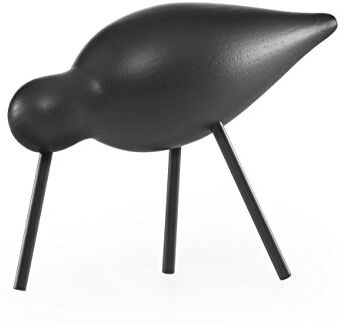 Normann Copenhagen Decorazione a Forma di Uccello, Legno, 1 unità, Legno, Nero, 15 x 5.5 x 11 cm