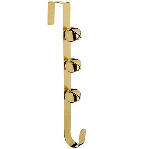 WeRChristmas Decorazione Natalizia, 37 cm, Motivo: Campane, Colore: Oro, Metallo, 10 x 10 x 13 cm