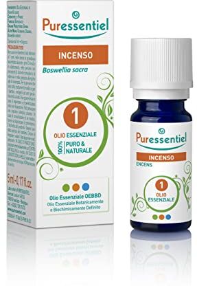 Puressentiel , Olio Essenziale di Incenso, 100% Puro e Naturale, OEBBD (Olio Essenziale Botanicamente e Biochimicamente Definito), Vegan e Cruelty Free, 5 ml