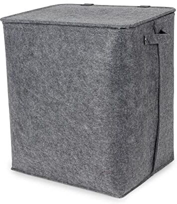 Compactor Home  Cesto Portabiancheria, Felt, Grigio, 44 x 38 x 50 cm