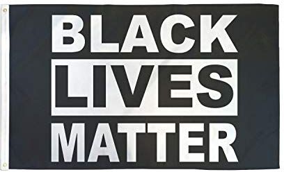 AZ FLAG Bandiera BLM Black Lives Matter 90x60cm Bandiera Le Vite dei Neri CONTANO 60 x 90 cm