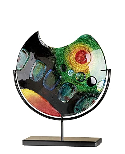 ART Vaso di design, realizzato a mano, in vetro, altezza 37 cm
