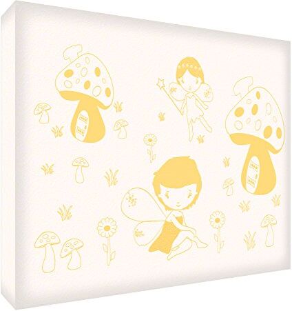 ART Fairyland Blocco decorativo in acrilico trasparente lucido come un diamante, 21 x 14 x 2, colore: giallo