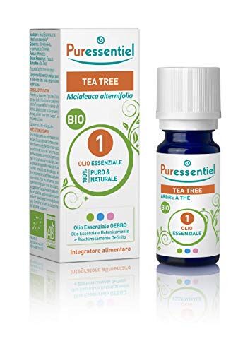 Puressentiel Olio Essenziale di Tea Tree, 100% Puro e Naturale, OEBBD (Olio Essenziale Botanicamente e Biochimicamente Definito), Da Agricoltura Biologica, Vegan e Cruelty Free, 10 ml