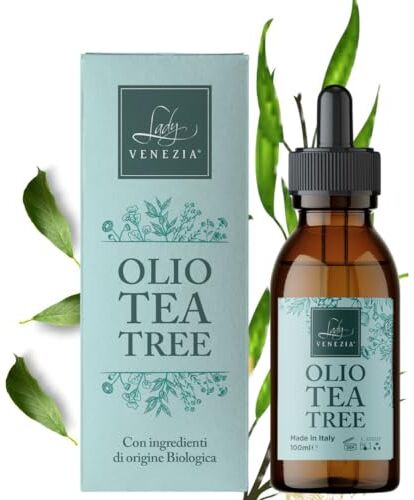 Lady Venezia Tea Tree Oil Puro Biologico Olio Essenziale Olio Tea Tree per Micosi 100 ml –