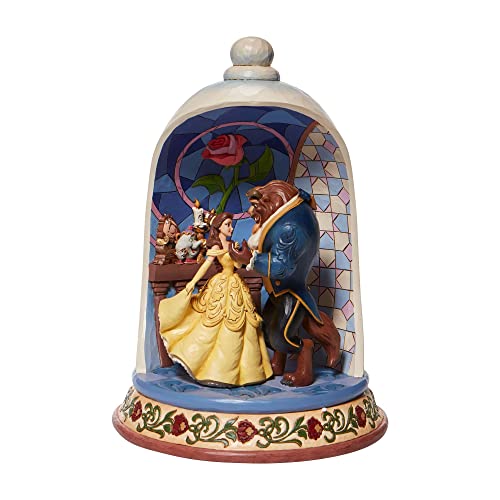 Enesco Disney Traditions Beauty Beast  Statuetta a cupola, 25 cm, multicolore