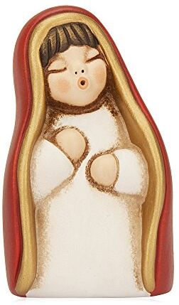 THUN ® Vergine Maria Versione Rossa Statuine Presepe Classico Ceramica I Classici