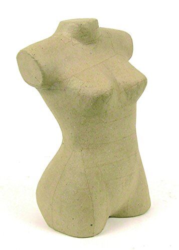 décopatch DECOPATCH AC767O 1 Supporto in cartapesta Marrone 14x20x33 cm, Busto di Donna