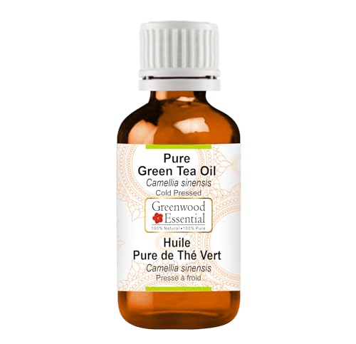 Greenwood Essential Greenwood essenziale puro olio di tè verde (Camellia sinenses) di grado terapeutico naturale spremuto a freddo (senza profumo) 15ml (0,50 Ounces)
