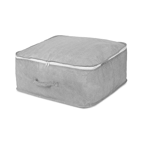 Compactor Borsa portaoggetti con cerniera, 46 x 46 x 20,5 cm, colore: Grigio