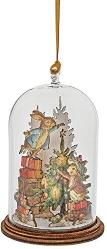 Enesco Beatrix Potter Peter & Benjamin Ornamento da appendere a forma di coniglietto attorno all'albero