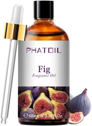 PHATOIL Oli Essenziali Fico 100 ml, Oli Essenziali Profumati per Diffusori, Olio Essenziale di Fico per Diffusore Aromaterapia, Umidificatore, Candele Fai da De