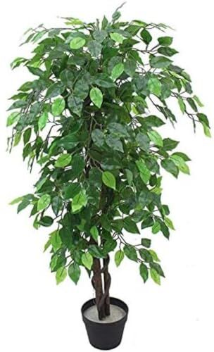 Leaf , Albero/pianta Artificiale di ficus, di Dimensioni Molto Grandi e folto, 120 cm