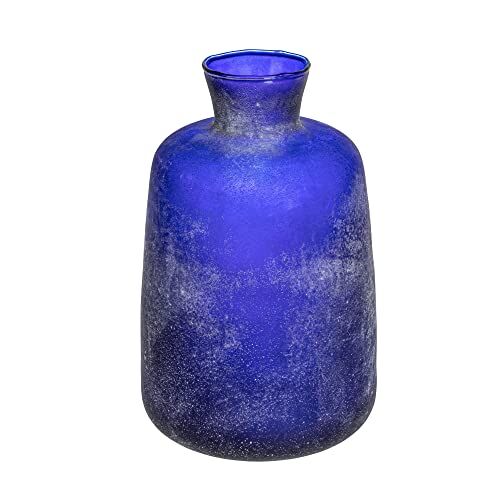 Creative Vaso in vetro invecchiato, blu cobalto