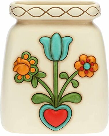 THUN , Vaso in Ceramica Decorata a Mano di Dimensione Grande, Linea  Heritage, 22,5x16,4x26,2 cm h